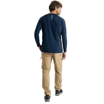 BLUSA SEGUNDA PELE UV VELLA MASCULINA AZUL - GALAPAGOS