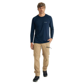 BLUSA SEGUNDA PELE UV VELLA MASCULINA AZUL - GALAPAGOS