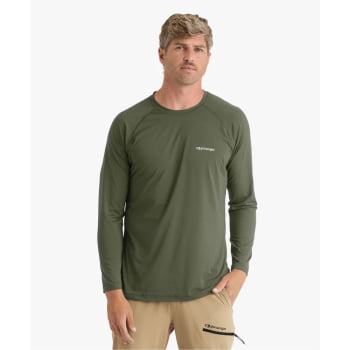 BLUSA SEGUNDA PELE UV VELLA MASCULINA VERDE OLIVA - GALAPAGOS