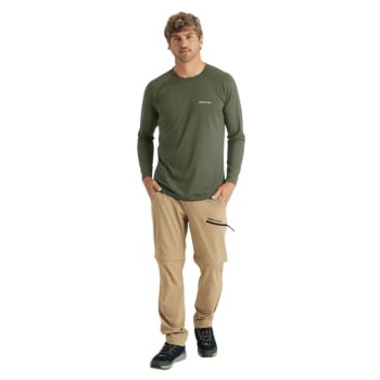 BLUSA SEGUNDA PELE UV VELLA MASCULINA VERDE OLIVA - GALAPAGOS