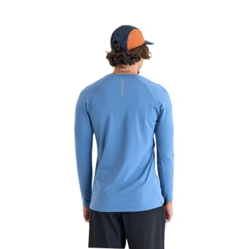 BLUSA SEGUNDA PELE VELLA MASCULINA AZUL INDIGO - GALAPAGOS