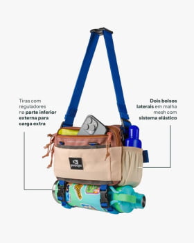 BOLSA POCHETE CAMALEÃO 3L BEGE GALAPAGOS