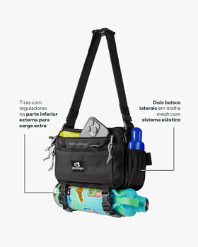 BOLSA POCHETE CAMALEÃO 3L PRETO GALAPAGOS