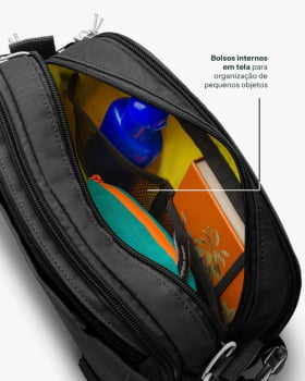 BOLSA POCHETE CAMALEÃO 3L PRETO GALAPAGOS