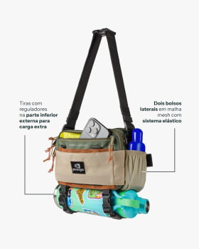BOLSA POCHETE CAMALEÃO 3L VERDE GALAPAGOS