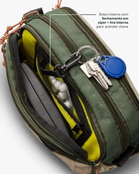 BOLSA POCHETE CAMALEÃO 3L VERDE GALAPAGOS