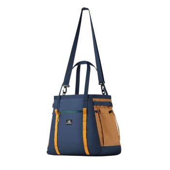 BOLSA TOTE ALL-IN 35L MARINHO E CARAMELO - GALAPAGOS BOLSA TOTE ALL-IN 35L MARINHO E CARAMELO - GALAPAGOS