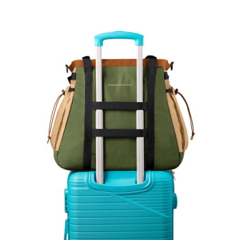 BOLSA TOTE ALL-IN 35L VERDE E CAQUI - GALAPAGOS