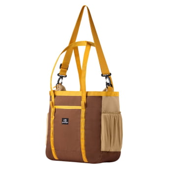 BOLSA TOTE ALL-IN DAILY MARROM E BEGE - INVICTUS BOLSA TOTE ALL-IN DAILY MARROM E BEGE - INVICTUS