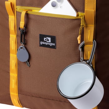 BOLSA TOTE ALL-IN DAILY MARROM E BEGE - INVICTUS