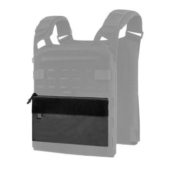 BOLSO CANGURU COM ZÍPER PARA PLATE CARRIER ARES PRETO - INVICTUS