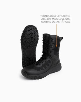 BOTA  ARION 2.0 8” PRETA  - INVICTUS