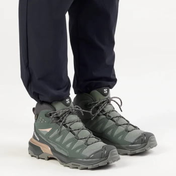 BOTA X ULTRA 360 MID GTX FEMININA VERDE E CINZA - SALOMON