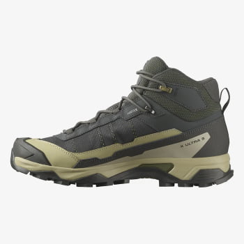 BOTA X ULTRA 5 MID GTX MASCULINA CINZA E VERDE - SALOMON
