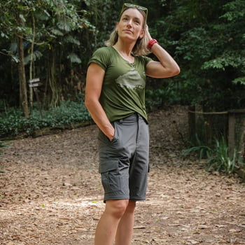 CALÇA BERMUDA ATACAMA FEMININA CINZA - KAILASH