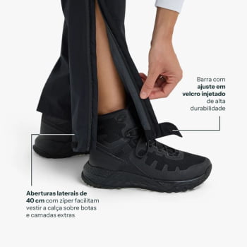 CALÇA IMPERMEÁVEL DARWIN STORM FEMININA PRETA - GALAPAGOS