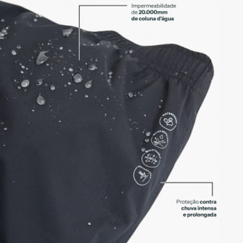 CALÇA IMPERMEÁVEL DARWIN STORM MASCULINA PRETA - GALAPAGOS