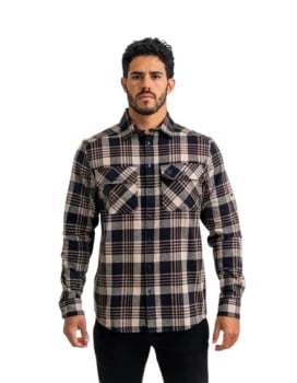 CAMISA LUMBERJACK RELIEF CAQUI INVICTUS