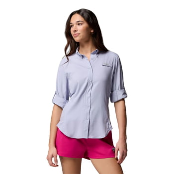 CAMISA MANGA LONGA TAMIAMI II FEMININA LILÁS - COLUMBIA