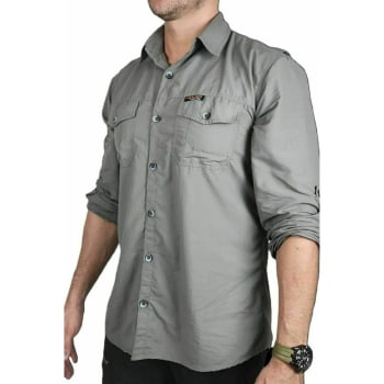 CAMISA TÉCNICA HARD SAFARI UV50+ CIMENTO - HARD ADVENTURE