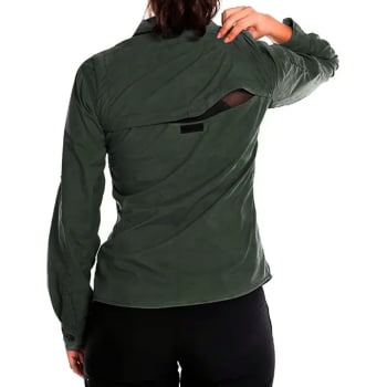 CAMISA TÉCNICA HARD SAFARI UV50+ FEMININA VERDE MUSGO - HARD ADVENTURE