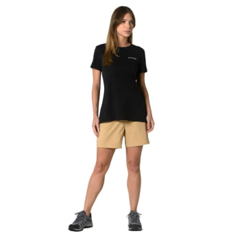 CAMISETA BASIC SILK FEMININA PRETA - COLUMBIA