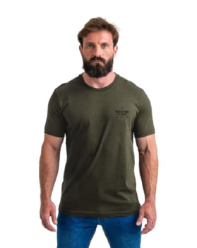 CAMISETA  CONCEPT FLAMING SKULL VERDE OLIVA INVICTUS