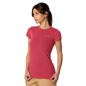 CAMISETA MANGA CURTA NEBLINA FEMIMINA POPPY RED - COLUMBIA
