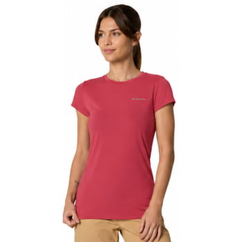 CAMISETA MANGA CURTA NEBLINA FEMIMINA POPPY RED - COLUMBIA