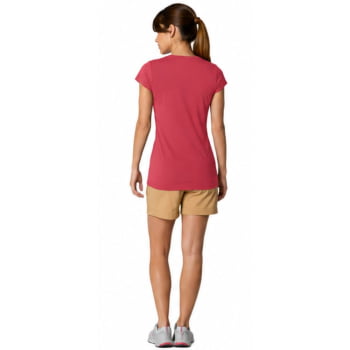 CAMISETA MANGA CURTA NEBLINA FEMIMINA POPPY RED - COLUMBIA