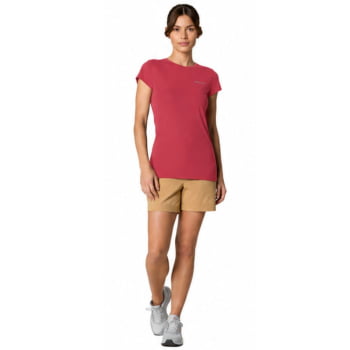 CAMISETA MANGA CURTA NEBLINA FEMIMINA POPPY RED - COLUMBIA