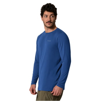CAMISETA MANGA LONGA NEBLINA MASCULINA CARBON - COLUMBIA
