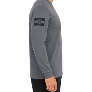 CAMISETA SOCIOEDUCATIVO SC POLIAMIDA MANGA LONGA CINZA