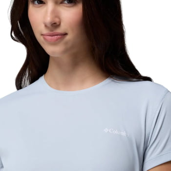 CAMISETA ZERO RULES LIGHT SS CREW FEMININA CIRRUS GREY - COLUMBIA