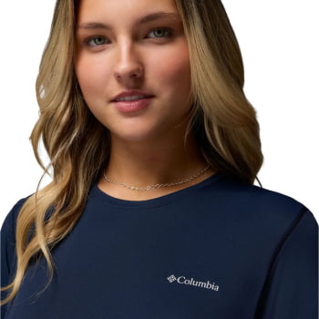 CAMISETA ZERO RULES LIGHT SS CREW FEMININA COLLEGIATE NAVY - COLUMBIA