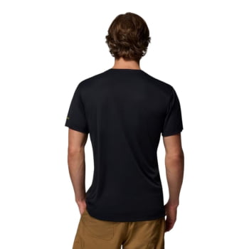 CAMISETA ZERO RULES LIGHT SS GRAPHIC BLACK SCRIPTED PEAKS - COLUMBIA