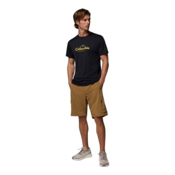 CAMISETA ZERO RULES LIGHT SS GRAPHIC BLACK SCRIPTED PEAKS - COLUMBIA