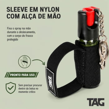 CHAVEIRO MINI SPRAY DE DEFESA NÉVOA PROTECT-X - TAG