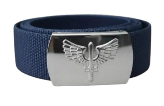 CINTO FAB NYLON AZUL COM FIVELA CROMADA