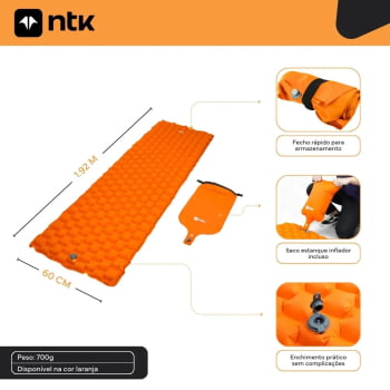 COLCHONETE  SLEEP PACK LARANJA NTK