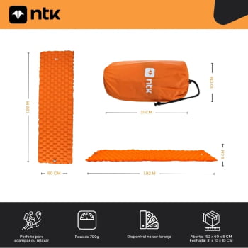 COLCHONETE  SLEEP PACK LARANJA NTK