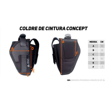 COLDRE DE CINTURA CONCEPT PRETO