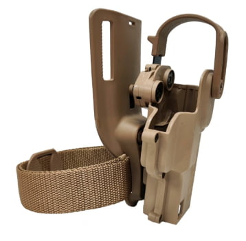 COLDRE DE CINTURA MD4 CAQUI PRF COM TIRAS E ADAPTADOR GLOCK - MAYNARDS