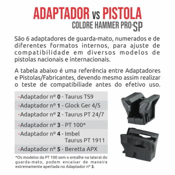 COLDRE DE PERNA HAMMER PRO-SP II - BÉLICA