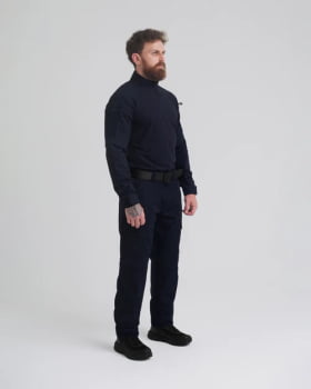 COMBAT SHIRT HAWK 3.0 AZUL MARINHO - INVICTUS