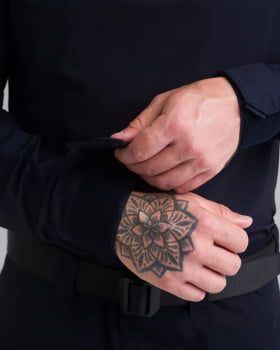 COMBAT SHIRT HAWK 3.0 AZUL MARINHO - INVICTUS