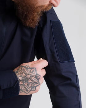 COMBAT SHIRT HAWK 3.0 AZUL MARINHO - INVICTUS