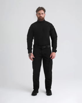 COMBAT SHIRT HAWK 3.0 PRETO - INVICTUS