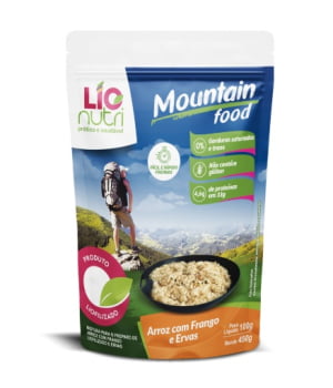 COMIDA LIOFILIZADA ARROZ COM FRANGO E ERVAS - LIONUTRI