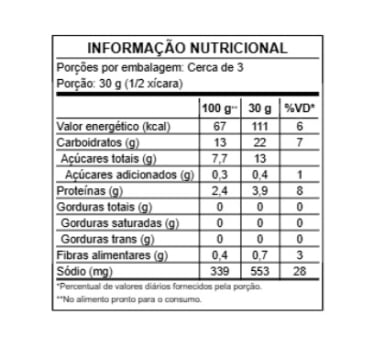 COMIDA LIOFILIZADA MACARRÃO AO FUNGHI - LIONUTRI